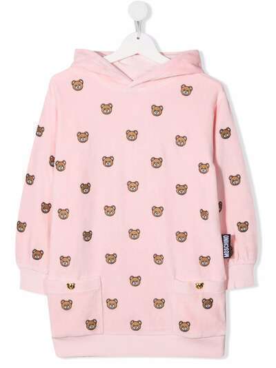 Moschino Kids платье-худи Teddy Bear