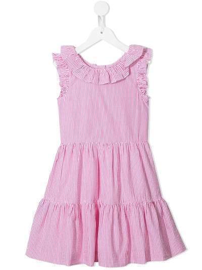 Ralph Lauren Kids ярусное платье в полоску