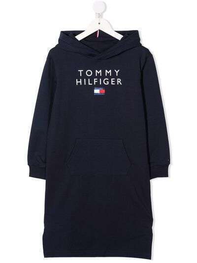 Tommy Hilfiger Junior платье-толстовка с логотипом