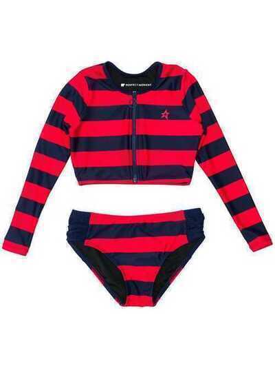 Perfect Moment Kids striped longsleeved bikini set S19K0221722