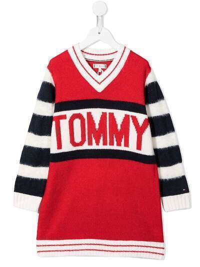 Tommy Hilfiger Junior трикотажное платье с логотипом