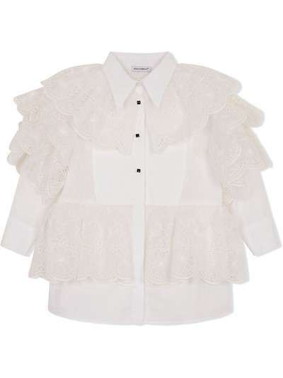 Dolce & Gabbana Kids платье-рубашка на пуговицах