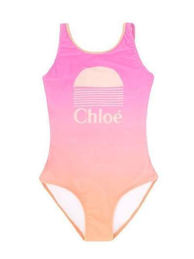 Chloé Kids слитный купальник с эффектом градиента C17082Z40