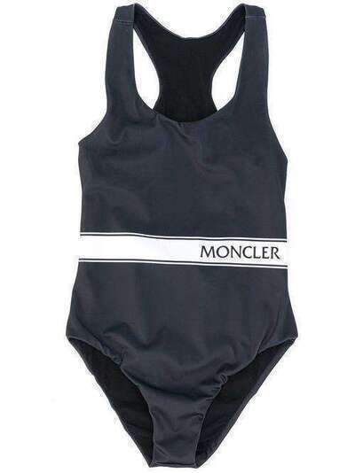 Moncler Kids купальник с полосками и логотипом 2C70810K