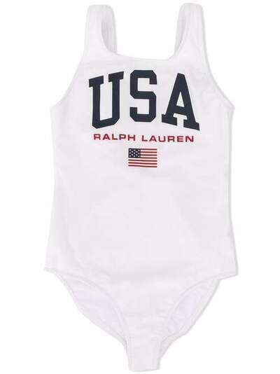 Ralph Lauren Kids слитный купальник с принтом 312766905