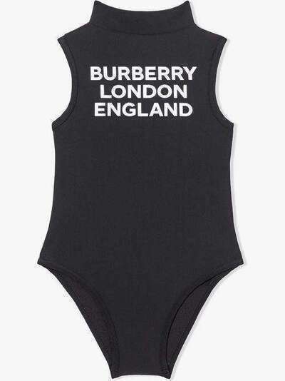 Burberry Kids купальник с логотипом и воротником-стойкой 8026278