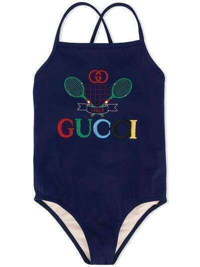 Gucci Kids купальник с логотипом 607933XJCBE