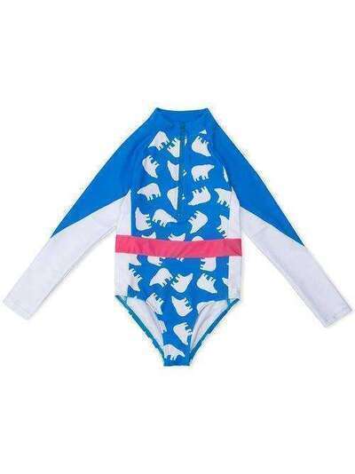 Perfect Moment Kids Polar Bear print swimsuit S19K0171706
