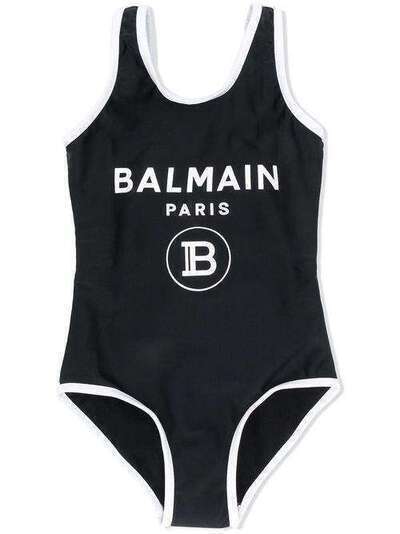 Balmain Kids купальник с логотипом 6M0059MX400