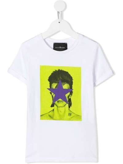 John Richmond Junior футболка David Bowie с принтом RGP20093TSFX