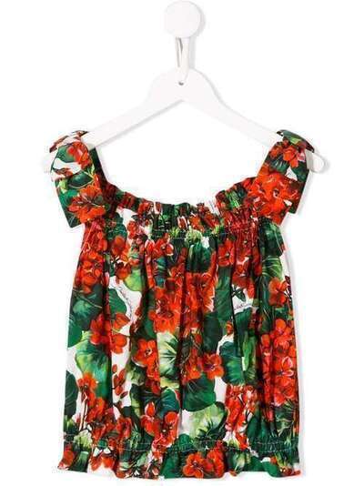 Dolce & Gabbana Kids блузка с цветочным принтом L51N38HS5CL
