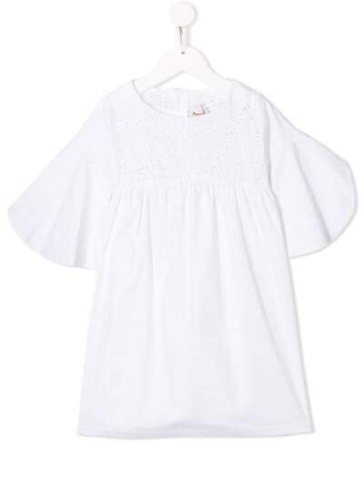 Mariuccia Milano Kids блузка с вышивкой MMBSS19V21