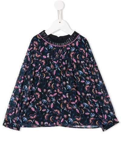 Chloé Kids блузка с принтом C15A89Z46