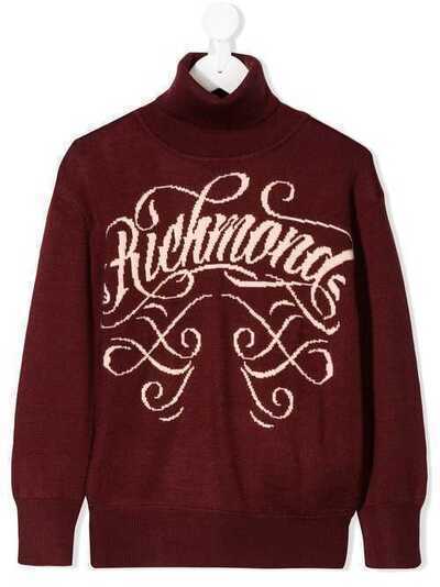 John Richmond Junior logo knitted jumper RGA19203MAGD