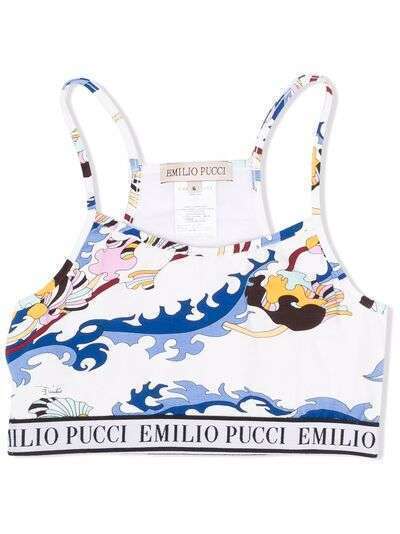 Emilio Pucci Junior танкини с графичным принтом