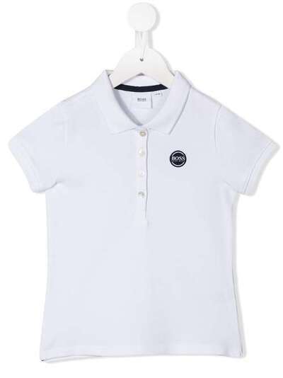 Boss Kids рубашка-поло с контрастным логотипом J1538910B