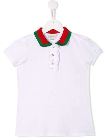Gucci Kids рубашка-поло с короткими рукавами 543991XJALG