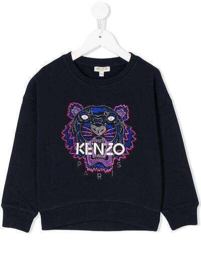 Kenzo Kids толстовка с вышивкой 'Tiger' KK15038
