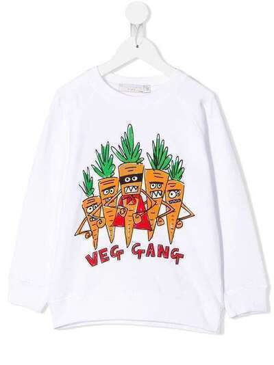 Stella McCartney Kids толстовка с принтом 'Veg Gang' 539740SMJ82