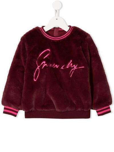 Givenchy Kids джемпер с логотипом из искусственного меха H1511395V