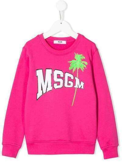 Msgm Kids свитер с логотипом 22090