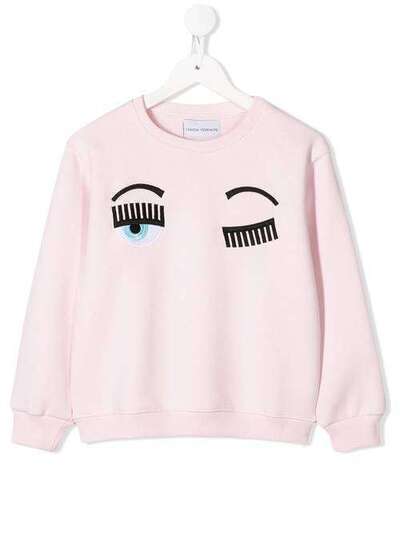 Chiara Ferragni Kids толстовка с нашивками 19AICFKF014