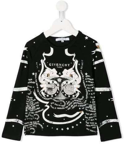 Givenchy Kids толстовка с принтом H1512909B