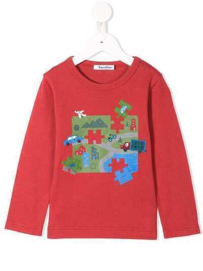 Familiar jigsaw design sweatshirt 343222
