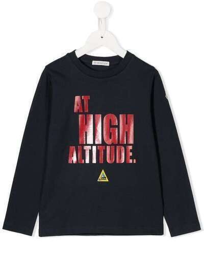 Moncler Kids толстовка с принтом 802915083092