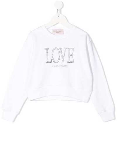 Alberta Ferretti Kids толстовка с вышивкой 24303