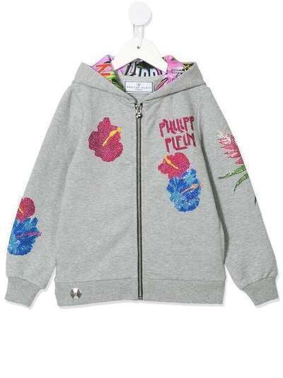 Philipp Plein Junior худи с декорированным логотипом S20CGJB0213PJO002N