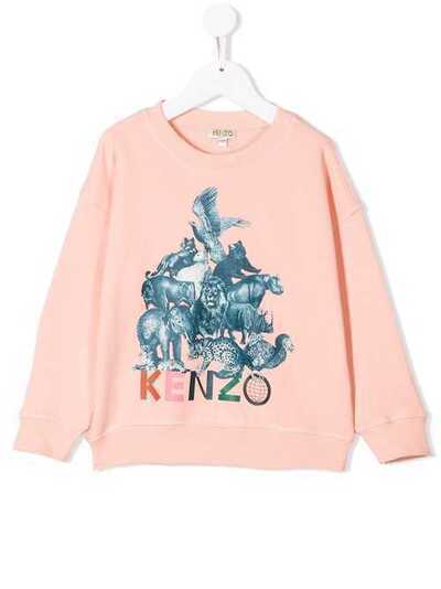 Kenzo Kids толстовка с принтом Crazy Jungle KP1503833