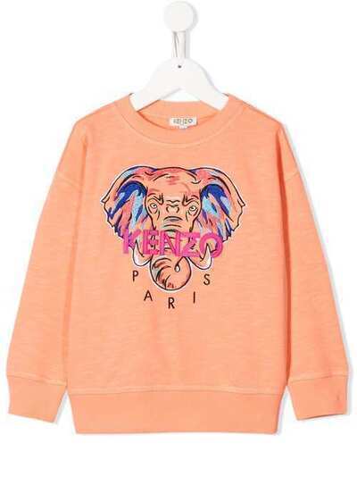 Kenzo Kids толстовка с вышитым логотипом KQ15088