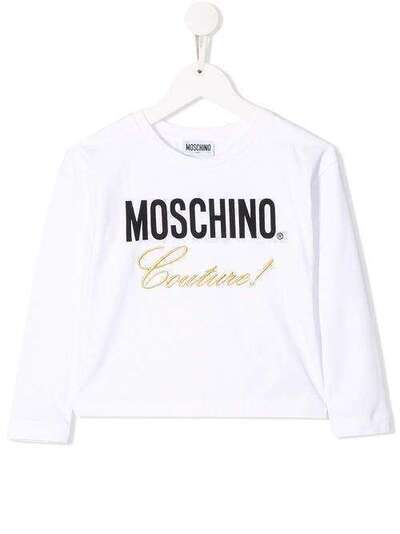Moschino Kids свитер с принтом Couture HAM02LLBA15
