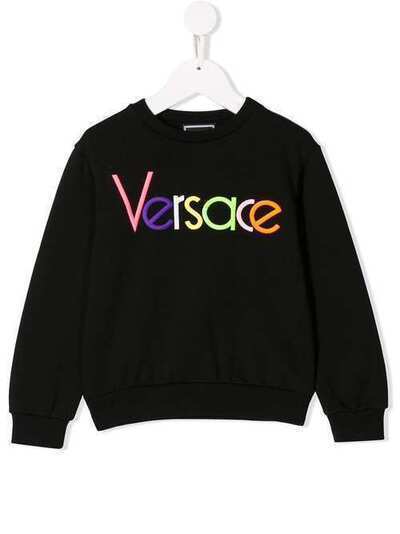 Young Versace толстовка с вышитым логотипом YVFFE142YFE130