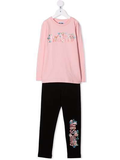 Moschino Kids спортивный костюм с логотипом