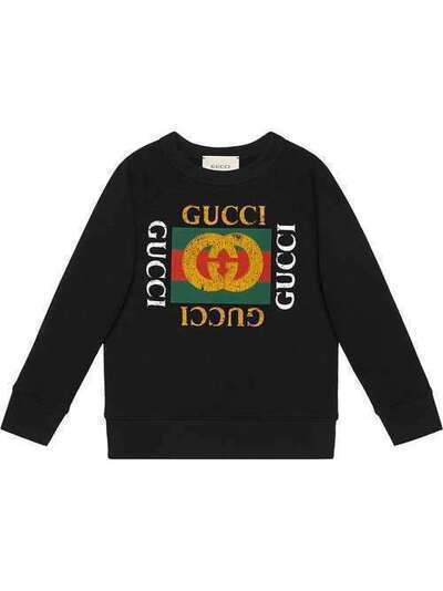 Gucci Kids толстовка с логотипом Gucci 483878X3G97