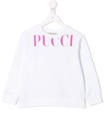 Emilio Pucci Junior толстовка свободного кроя с логотипом ZM4000ZX180G