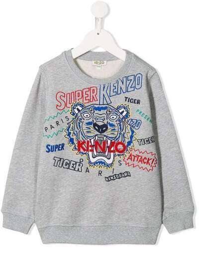 Kenzo Kids толстовка с вышитым логотипом