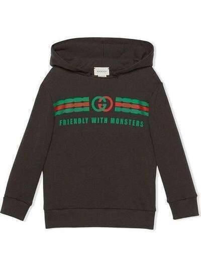 Gucci Kids худи Friendly With Monsters с логотипом 575508XJB5V