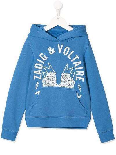 Zadig & Voltaire Kids худи Liberty с логотипом SITC7107E