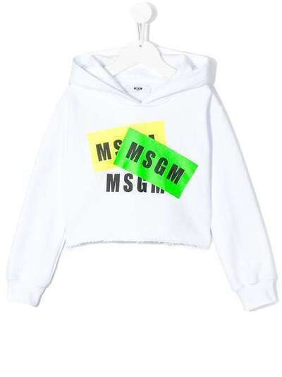 Msgm Kids худи с длинными рукавами и логотипом 22096