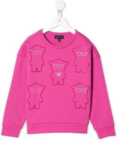 Emporio Armani Kids толстовка Teddy Bear с вышивкой 3H3M6Q2JVTZ