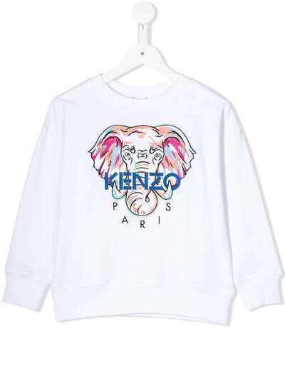 Kenzo Kids толстовка с вышитым логотипом KQ15218