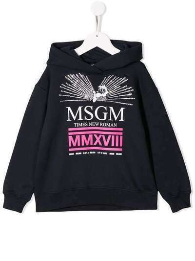 Msgm Kids худи с логотипом 20781