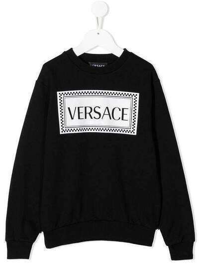 Young Versace толстовка из джерси с логотипом YD000192YA00078