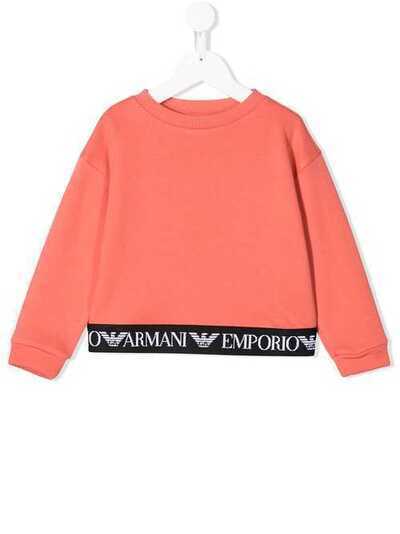 Emporio Armani Kids толстовка с логотипом на подоле 3G3M06