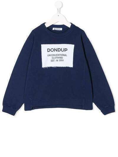 Dondup Kids свитер с нашивкой-логотипом BF068FY0009BD