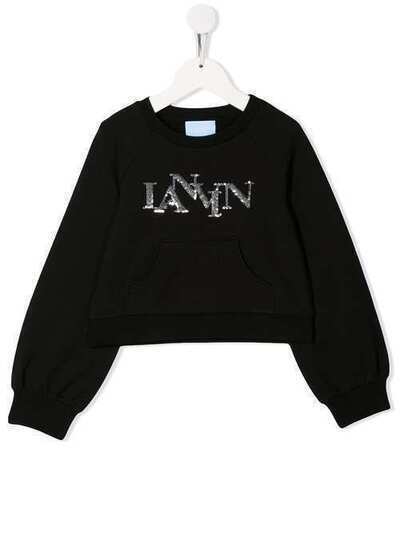 LANVIN Enfant толстовка с логотипом из пайеток 4L4510LX110