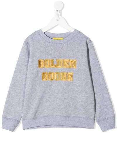 Golden Goose Kids толстовка с вышитым логотипом G36KP029G7